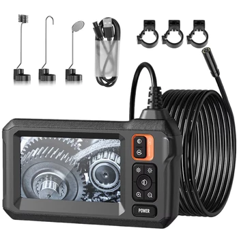 Endoscope inspection camera used to locate snakes in hard-to-see spaces