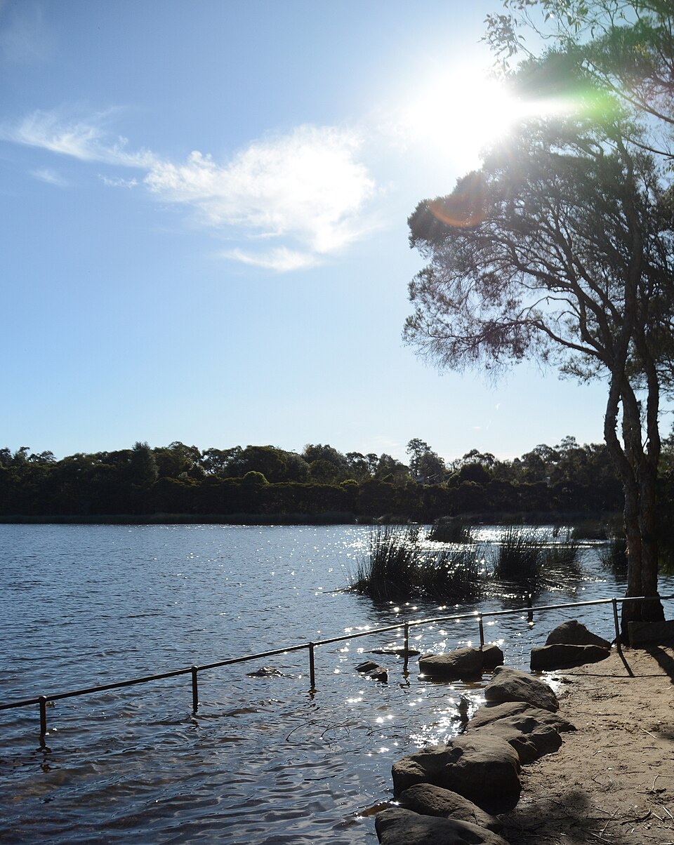 Glenbrook Lagoon photographed from its bank