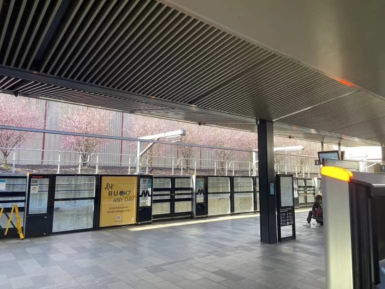 Cherrybrook Metro station in a leafy part of north-west Sydney
