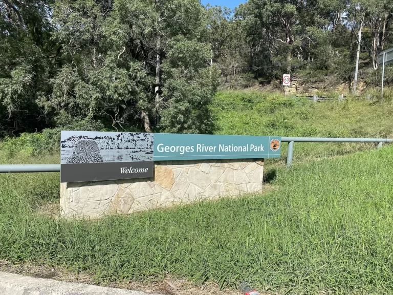 Georges River National Park bushland and water near Alfords Point