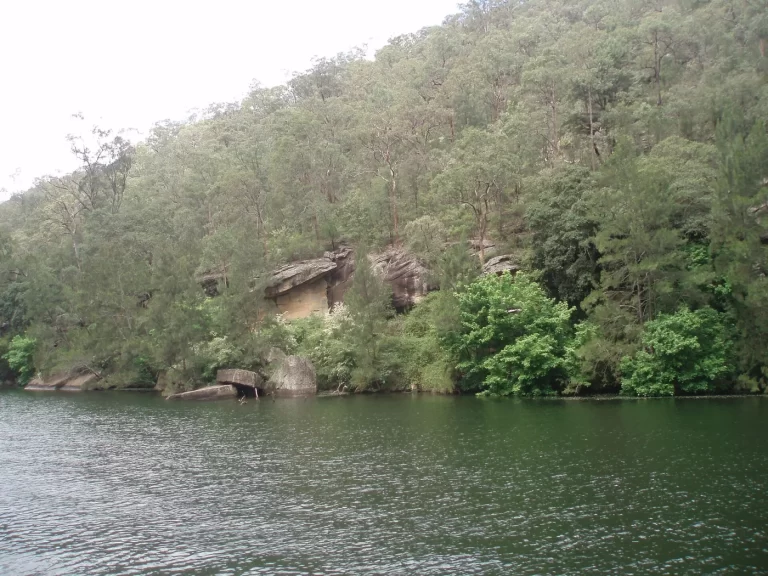 Nepean River and wooded banks at Penrith