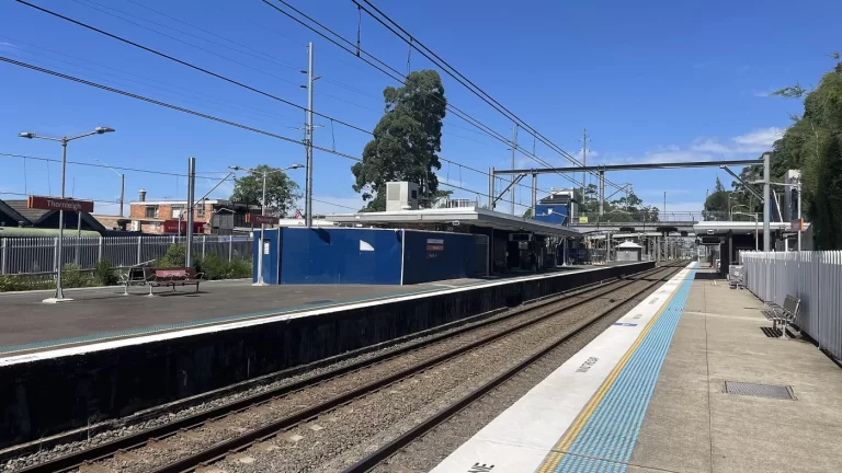 Thornleigh railway station and the urban centre of Thornleigh