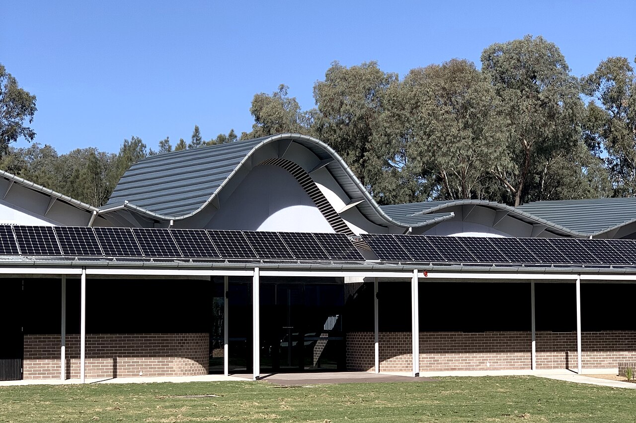 Woodcroft Neighbourhood Centre entrance viewed from the park
